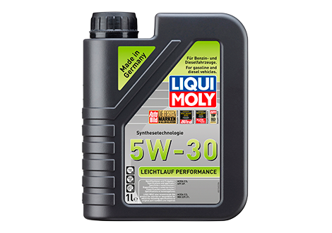 Envase de aceite LIQUI MOLY LIQUI MOLY LEICHTLAUF PERFORMANCE 5W30 FULL SINTETICA  - QT  1LT grado 5W30 - Lubricentro Piloto