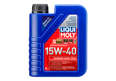 Envase de aceite LIQUI MOLY LIQUI MOLY TOURING HIGH TECH 15W40 MINERAL - QT 1LT grado 15W40 - Lubricentro Piloto