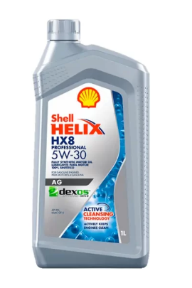 Envase de aceite SHELL SHELL HX8 5W30 FULL SINTETICO - QT 1LT. grado 5W30 - Lubricentro Piloto