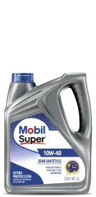 Envase de aceite MOBIL MOBIL SUPER TECNOLOGIA SINTETICA 10W40 - GL 4LT grado 10W40 - Lubricentro Piloto