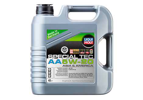 Envase de aceite LIQUI MOLY LIQUI MOLY SPECIAL TEC AA 5W20 TECNOLOGIA SINTETICA  - GL 4LT grado 5W20 - Lubricentro Piloto